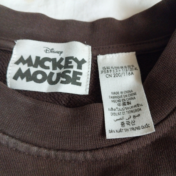 Mickey Mouse Embroidered Disney Sweatshirt Womens XL - Picture 3 of 4